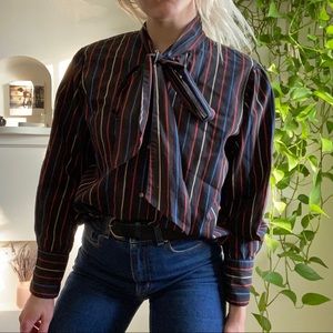 Vintage: 1980s Pussy Bow Blouse